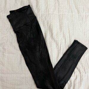 SPANX Shiny Black Leggings